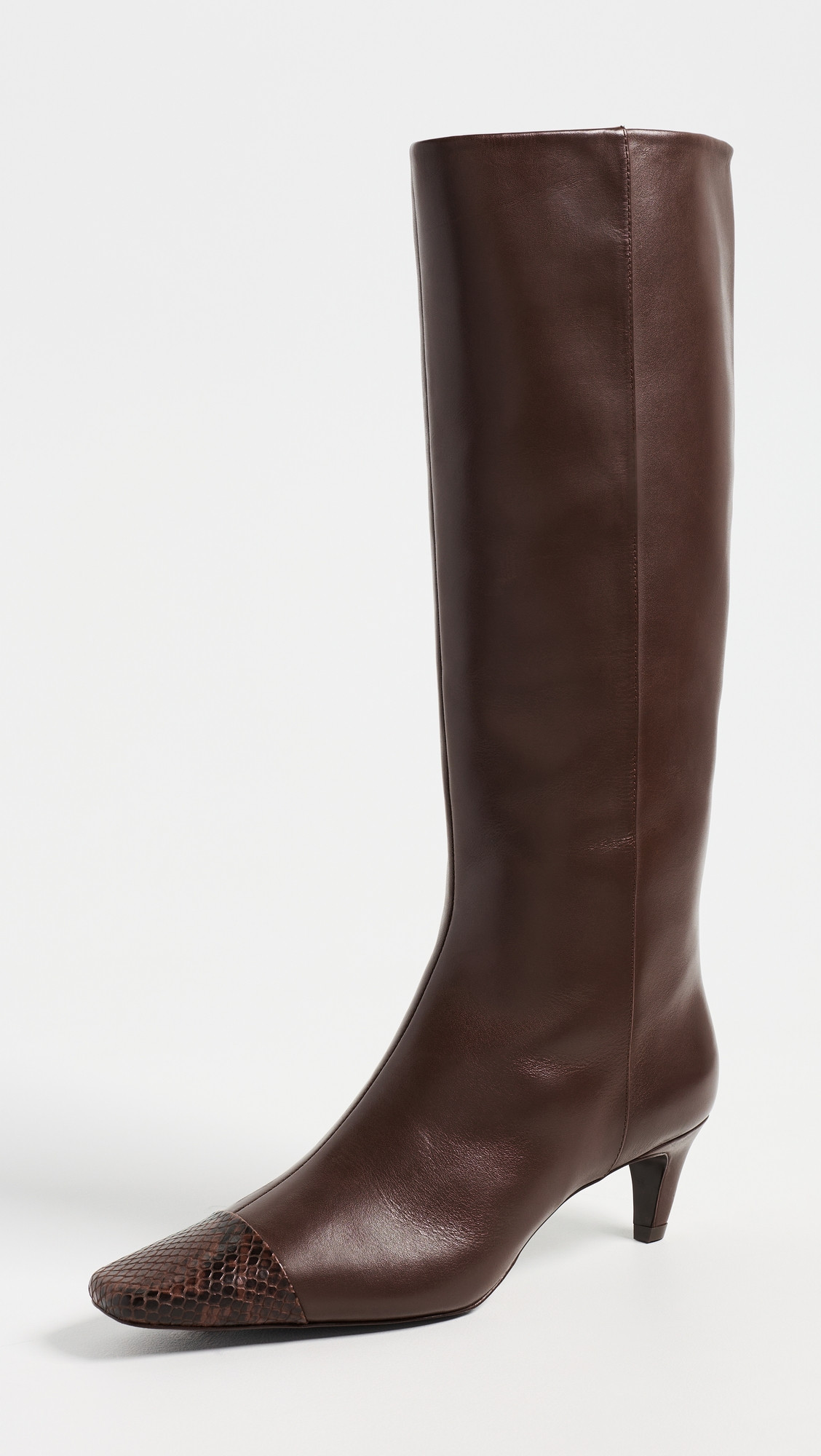 Remy Knee Boots - Espresso Leather Choc Snake | Shopbop