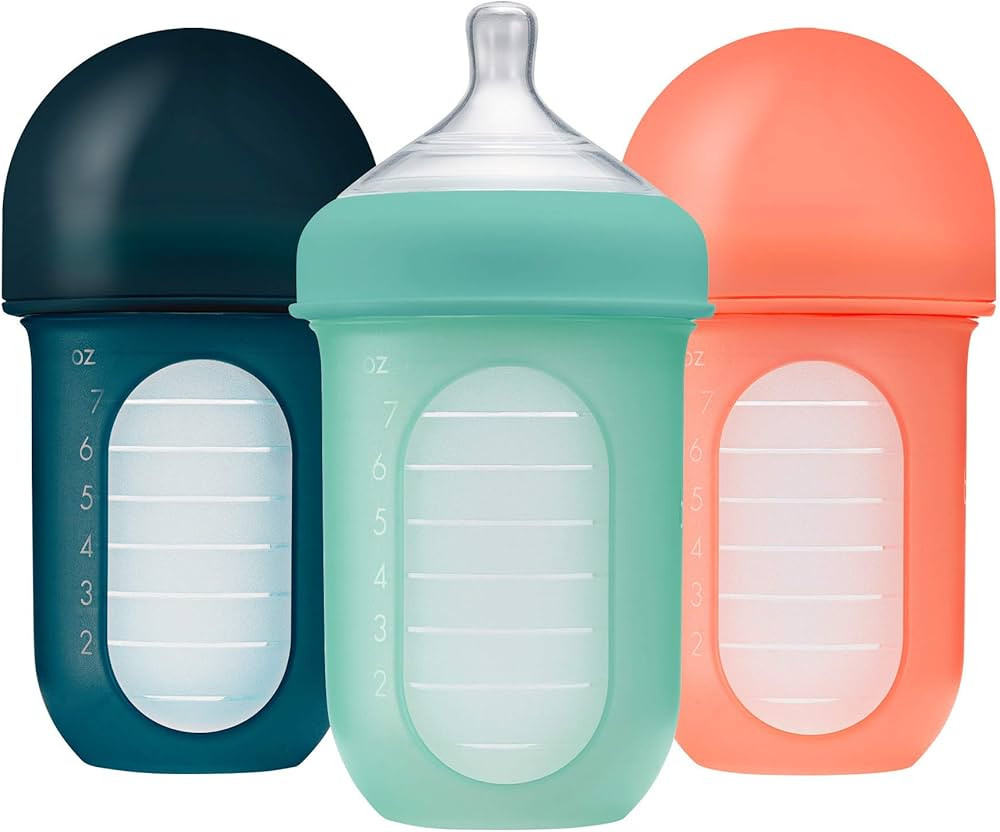 Boon NURSH Reusable Silicone Baby Bottles with Collapsible Silicone Pouch Design — Everyday Bab... | Amazon (US)