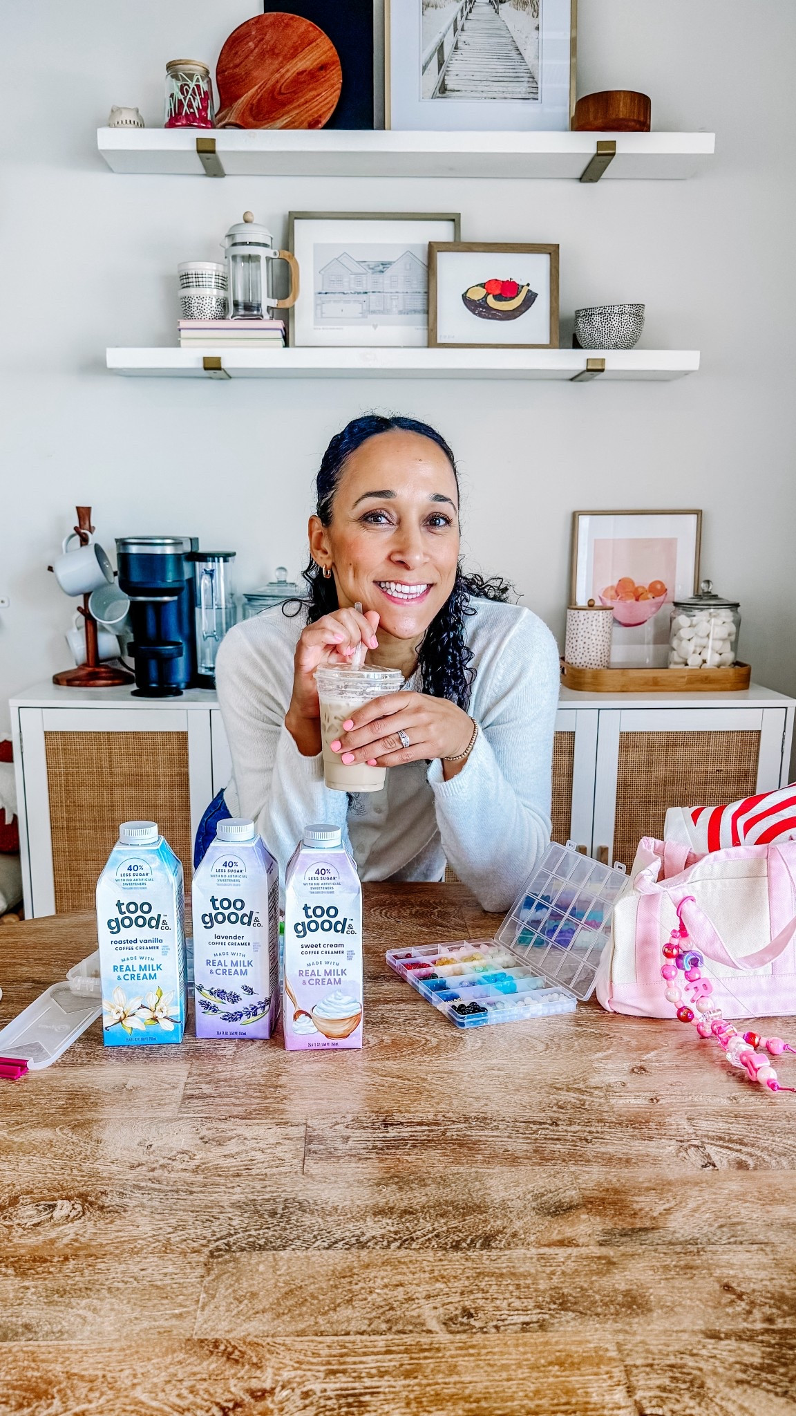 #ad I’m so excited that @toogoodandco creamers are expanding to more @target stores 🙌🏽 I found them near me, so I bet you can find them near you too.
They have three flavors you have to try!  Lavender (my favorite), roasted vanilla, and sweet cream. I’ve been loving slowing down a bit in the afternoons and started what I call my crafter-noon coffee, and this has been the perfect addition. Frothed it up with my new frothers from the kids and a dash of cinnamon for a little whimsy. 
I’m a more-than-one-cup-a-day girl, so I also love that they have 40% less sugar* but are still made with real milk and cream. More good to go around!
You can get 20% off with Target Circle from February 22–28. Comment shop and I'll send you the links! 
*Than leading traditional coffee creamers. Too Good & Co. coffee creamers contain 3g sugar per serving; leading traditional coffee creamers contain 5g of sugar per serving.
#TooGoodPartner  #TooGoodCreamers  #CoffeeRoutine #TargetPartner #targetfinds


#LTKfoodie #LTKmomlife #LTKHome