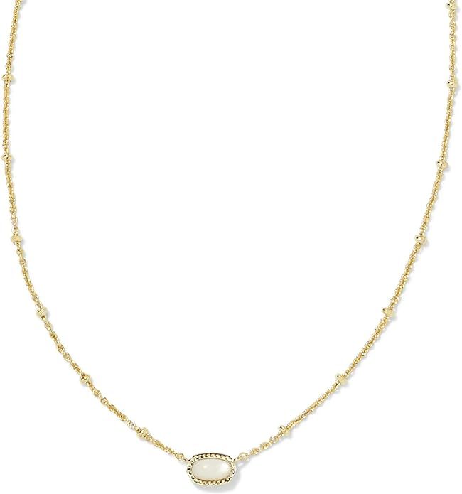 Kendra Scott Mini Elisa 14k Gold-Plated Satellite Short Pendant Necklace, Fashion Jewelry for Wom... | Amazon (US)