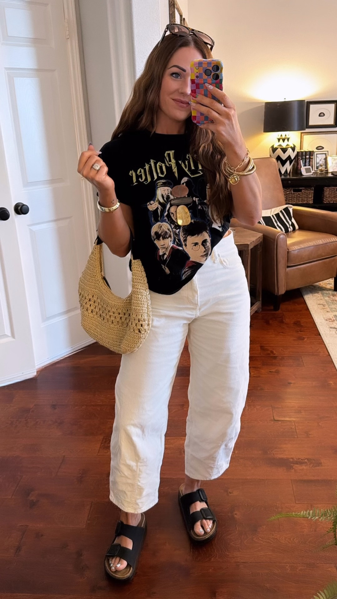 Harry Potter outfit inspo epic universe universal studios wizard target barrel leg jeans and bag Walmart top Amazon Birkenstock dupes

#LTKootd #LTKOver40 #LTKTravel