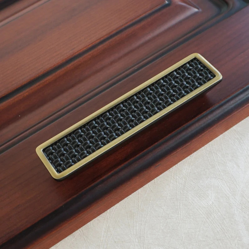 2.5" 3.78" Vintage Style Dresser Handles Pull Square Drawer Pulls Knobs Antique Bronze Rectangle ... | Etsy (US)