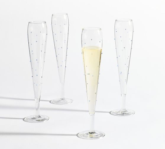 Confetti Celebration Flutes - Set of 4 | Pottery Barn (US)