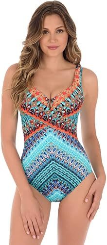 Miraclesuit Women's Slimming Swimwear Casbah Escape Tummy Control Underwire One Piece Swimsuit | Amazon (US)