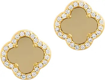 Adornia Crystal Halo Clover Stud Earrings | Nordstromrack | Nordstrom Rack