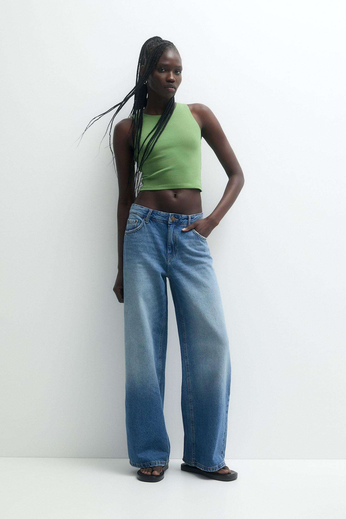 Basic cropped tank top | PULL and BEAR UK