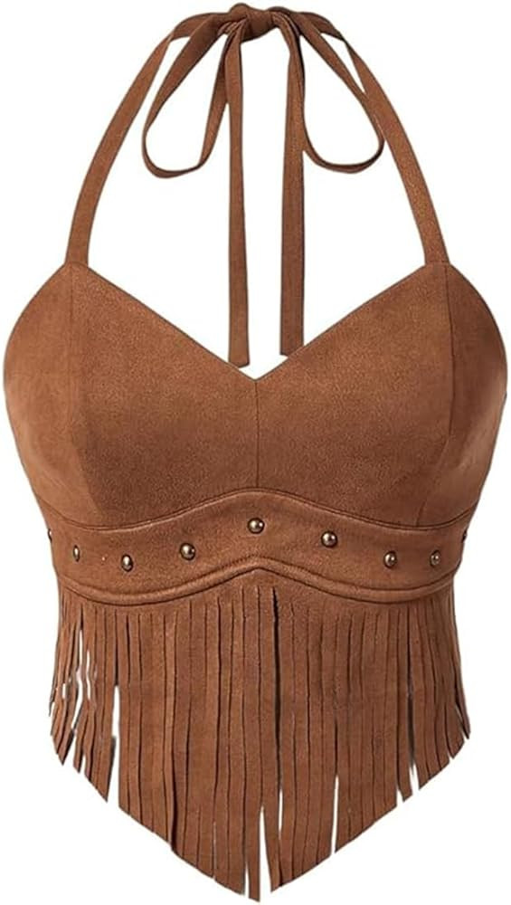 Country Concert Outfit for Women Fringe Western Rodeo Cowgirl Shirts 70s Hippie Tops with Tassel | Amazon (US)