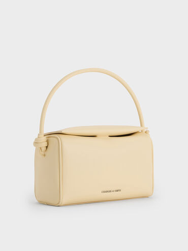 Sammie Knotted-Handle Boxy Bag
    
         - Butter Yellow | Charles & Keith AU