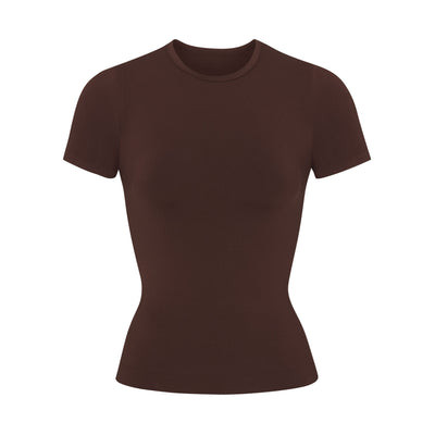 SKIMS T-Shirt | Deep Neutral | Large | Soft Smoothing Seamless | SKIMS (US)