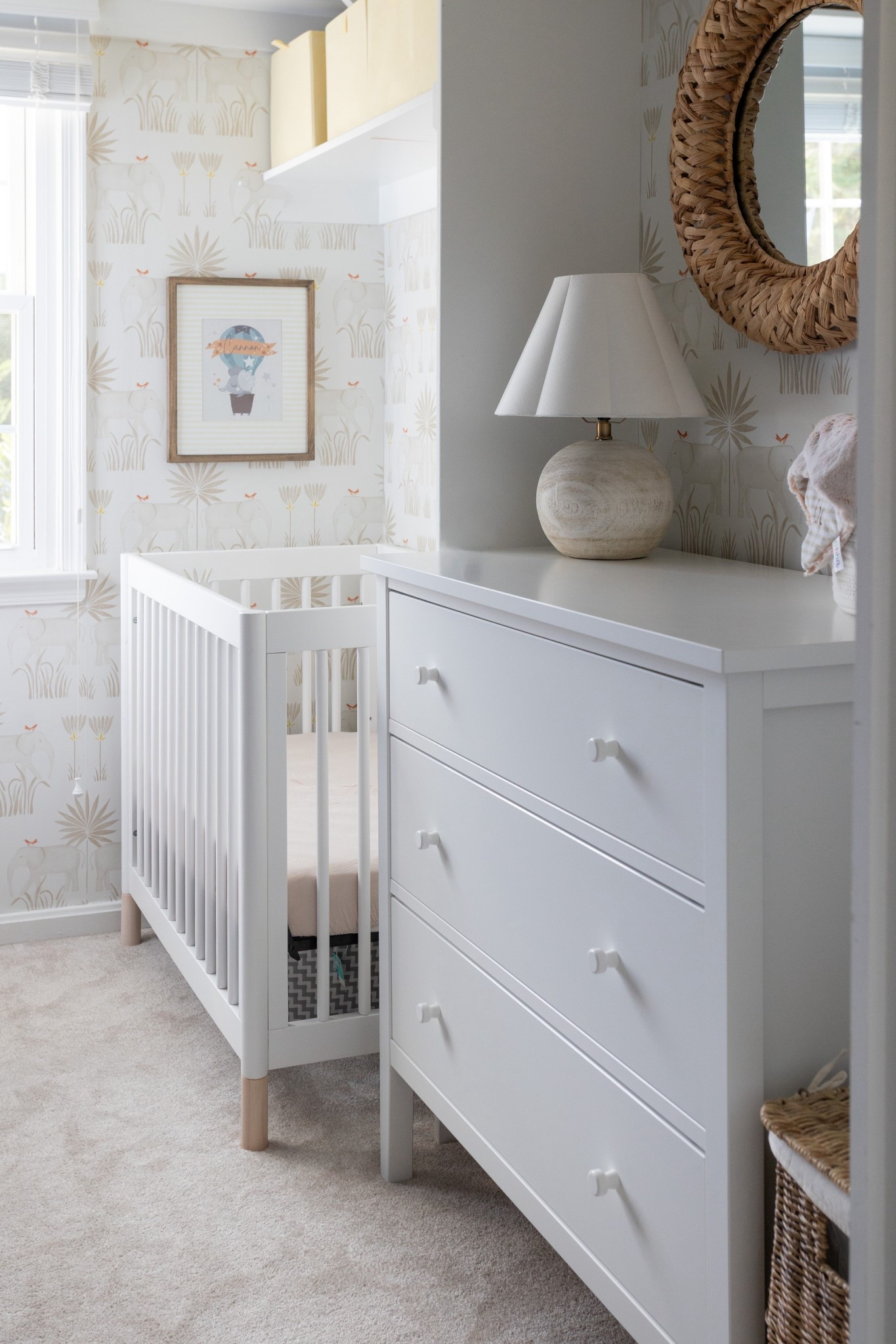 Neutral nursery decor ideas 🤍
A calm, timeless nursery designed to grow with baby. This gender-neutral nursery features classic white nursery furniture, warm natural textures, and soft neutral wallpaper for an elevated yet cozy baby room. All nursery decor linked here