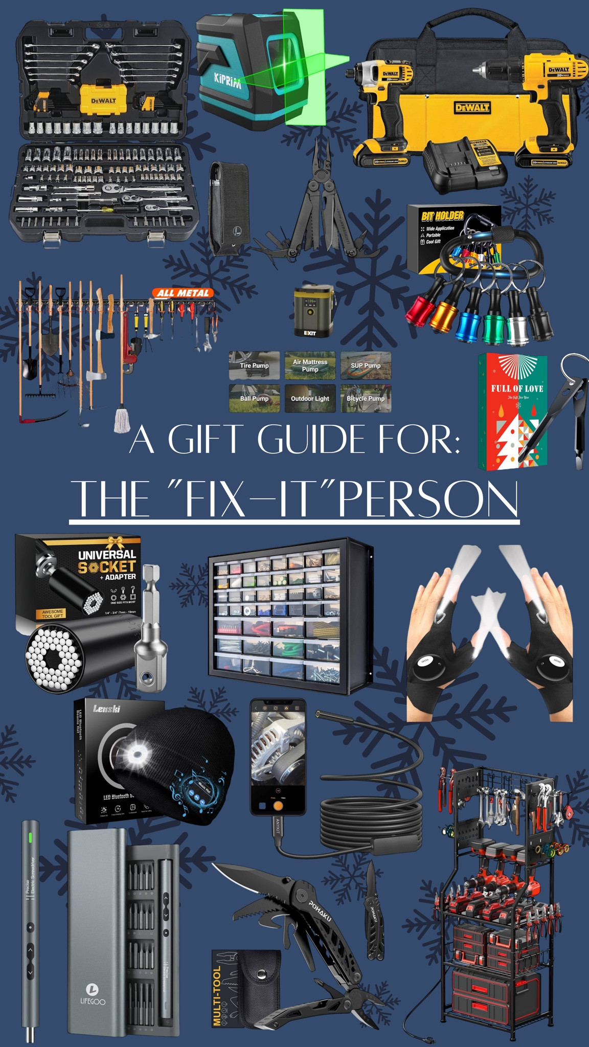 Whether it’s dad, grandpa, or the college kid that may need help putting furniture together… these are PERFECT ideas for gifts and stocking stuffers too!🛠️🎁

#LTKCyberWeek #LTKMens #LTKGiftGuide