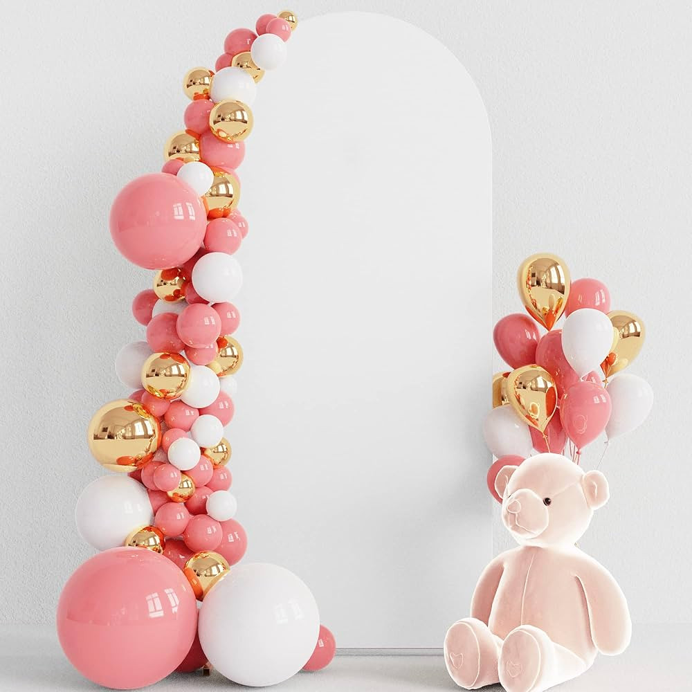 Wokceer 5FT Wedding Arch Cover Spandex Fitted Wedding Arch Stand Covers Round Top Chiara Arch Bac... | Amazon (US)