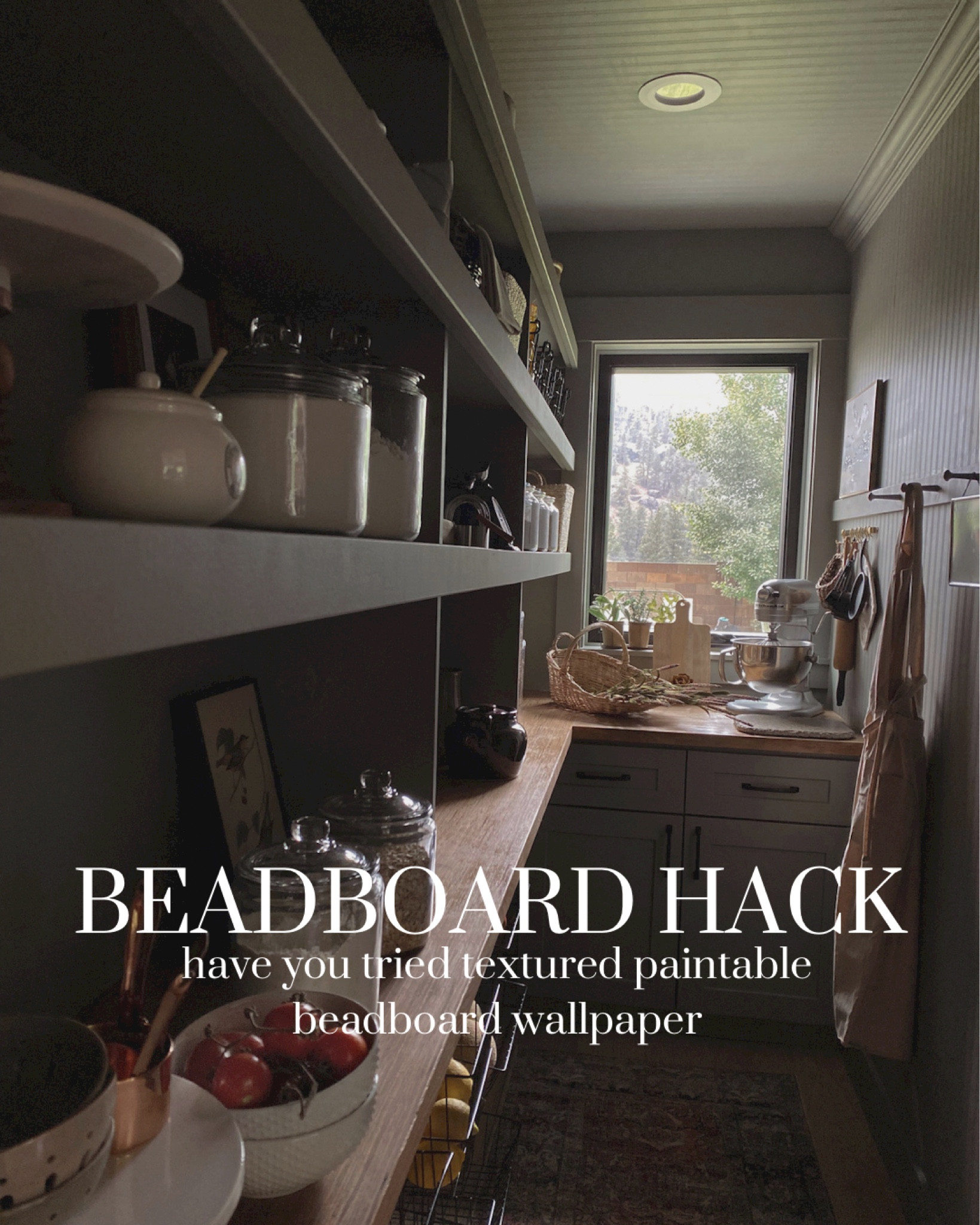 BEADBOARD WALLPAPER| This viral transformation wouldn’t be possible without this amazing product! It was so easy to apply and I love the character it brings to our pantry. 

#LTKhome #LTKunder50 #LTKFind