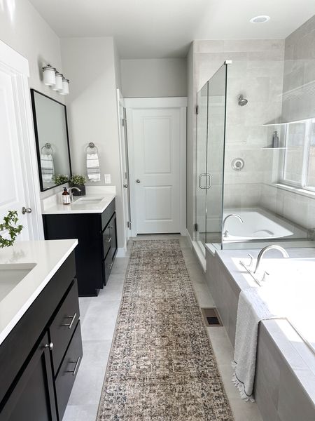 Love this long runner in our bathroom! Low pile and the pattern is so pretty  

#LTKstyletip #LTKhome