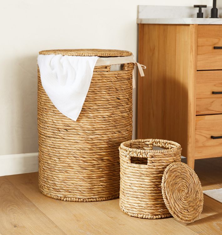 Stafford Woven Laundry Hamper & Waste Bin | Rejuvenation