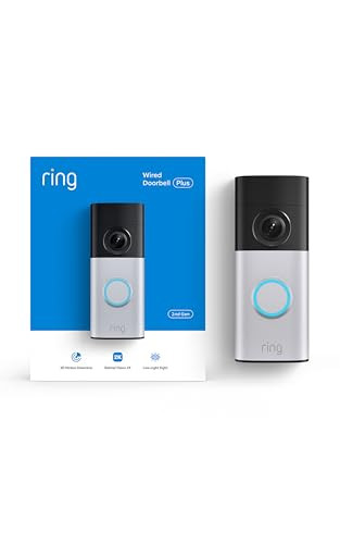 Ring Wired Doorbell Plus (newest model), Home or business security, Retinal 2K with wide-angle vi... | Amazon (US)