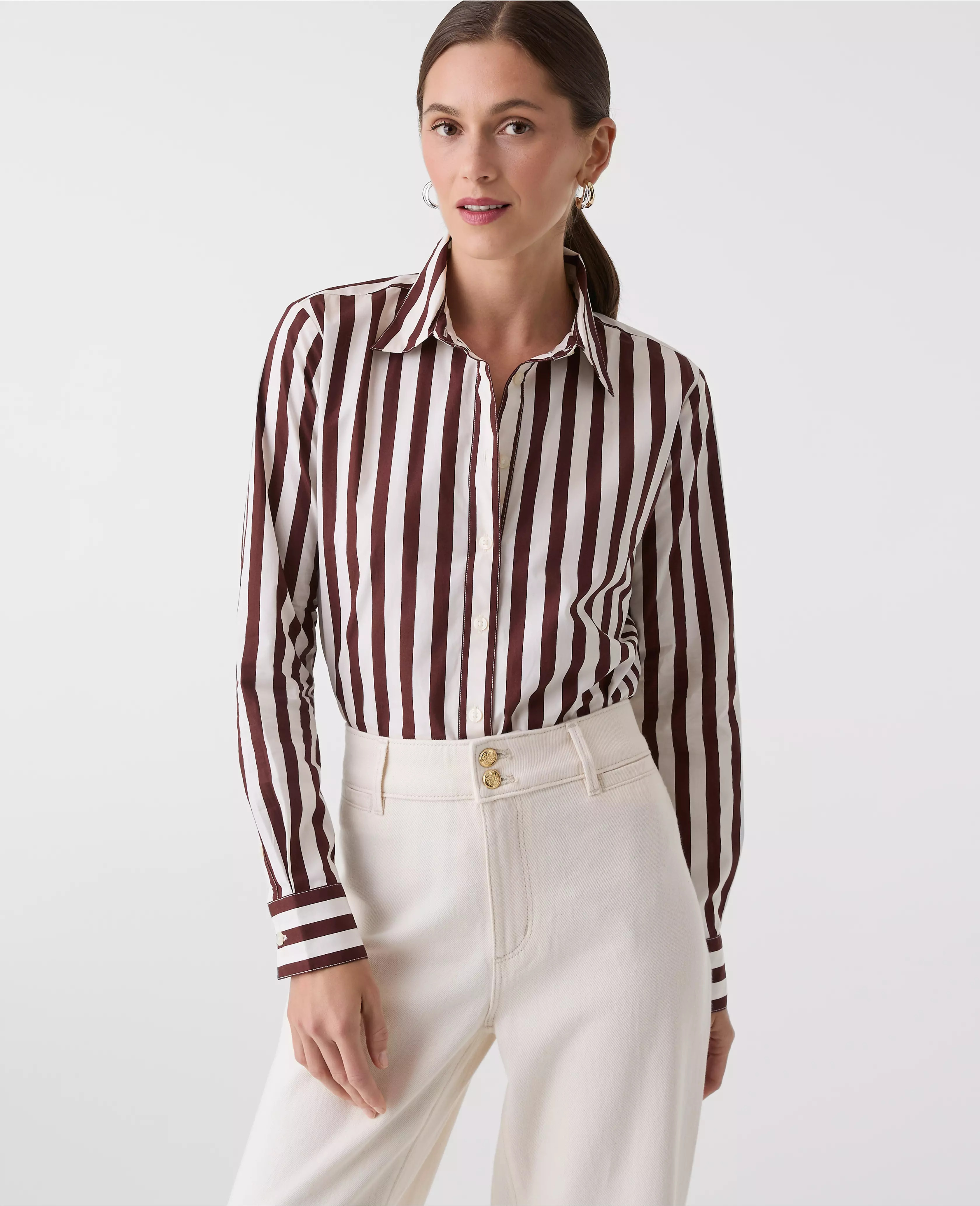 Striped Relaxed Perfect Shirt | Ann Taylor