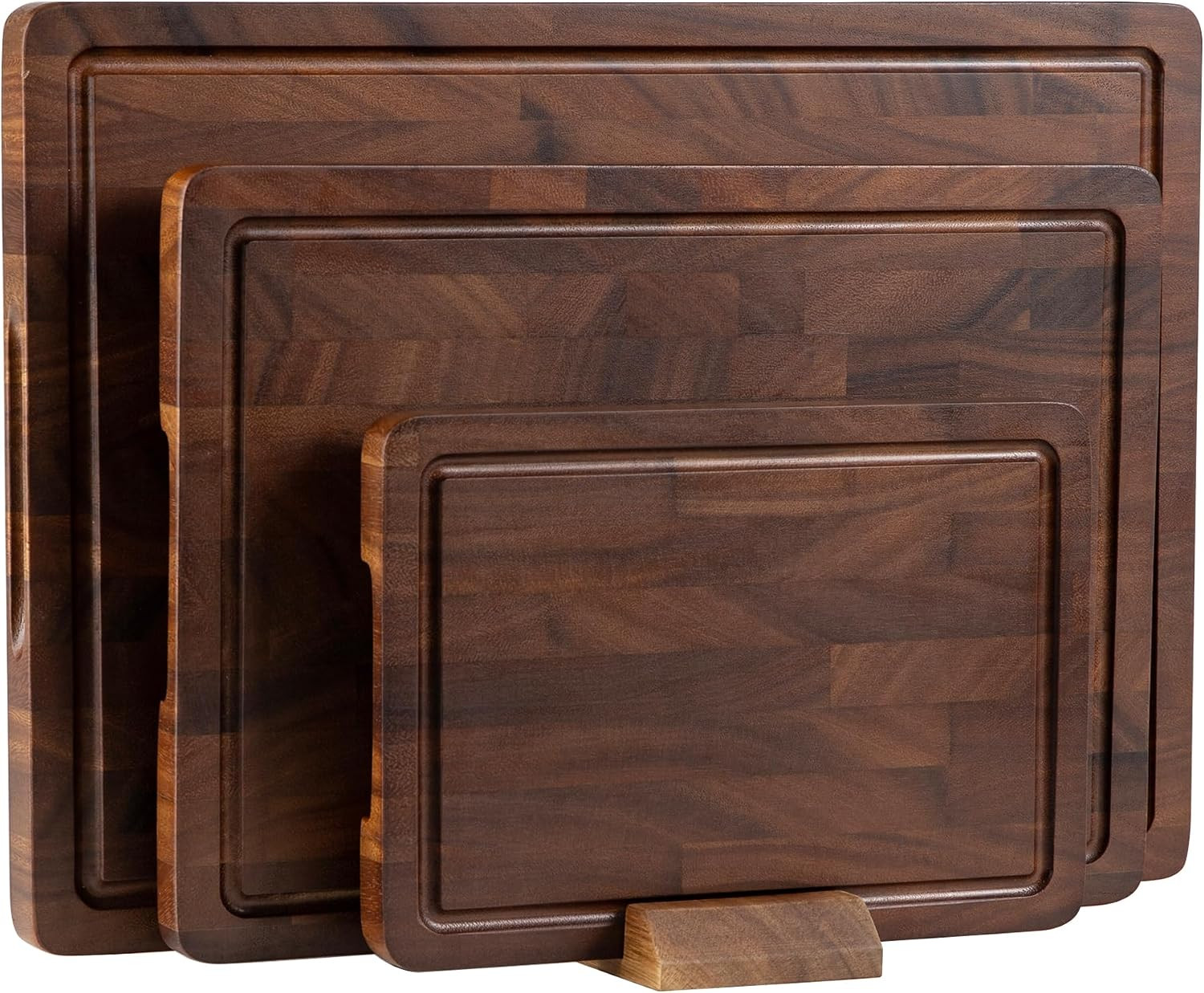 Walnut Wood Cutting Board Set, End Grain Cutting Board for Kitchen | Amazon (US)