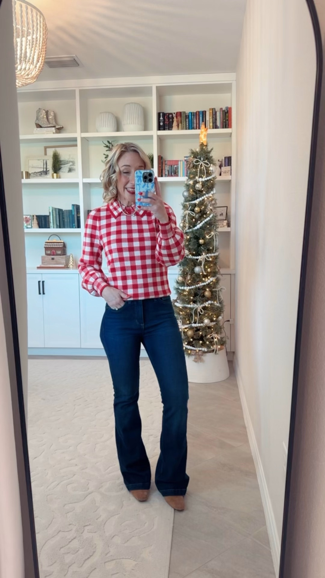 Walmart - new arrivals * Flare High Rise Jeans - size 2 (could have done a 0). $25. 

Collared Sweater w/ Long Puff Sleeves - size XS. $24. 2 colors, but unfortunately selling out quickly! 

 

#LTKFindsUnder50 #LTKOver40 #LTKSeasonal