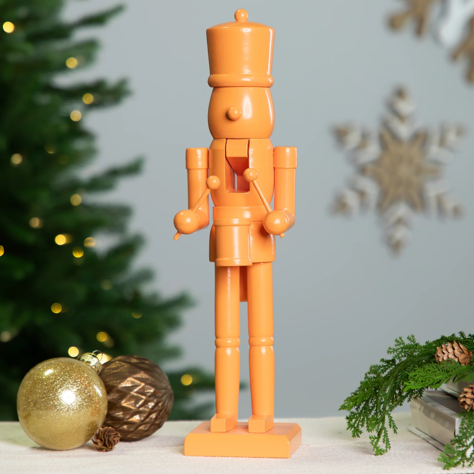 Northlight Drummer Soldier Nutcracker Christmas Figure - 15" - Orange - Walmart.com | Walmart (US)