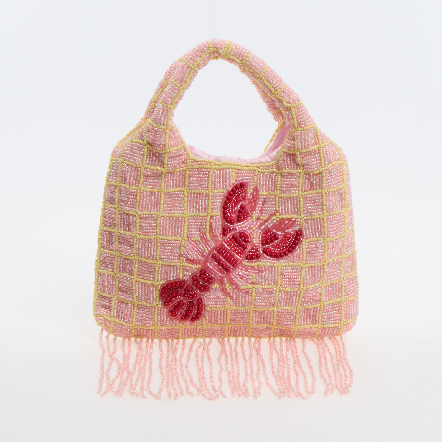 Pink Beaded Lobster Bag | TK Maxx