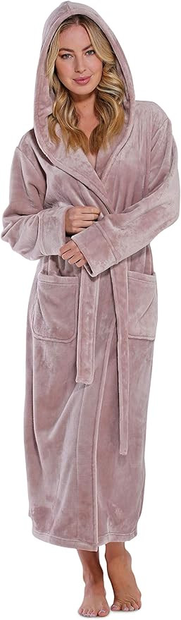 Turquaz Plush Robes For Women, Soft Warm Fleece Bathrobe for Women | Amazon (US)
