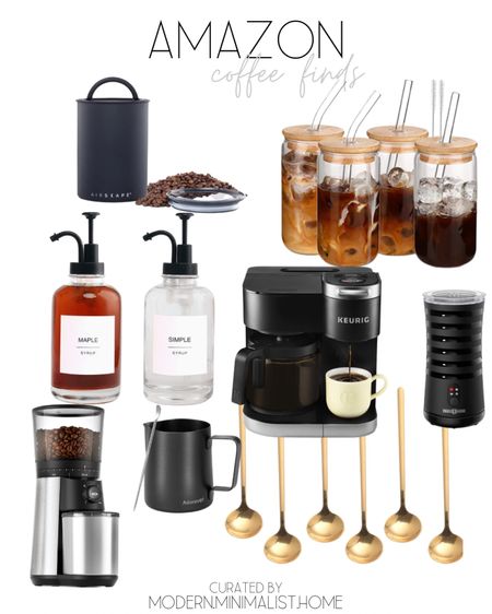Essential finds in my Coffee Bar.


Neutral modern styling, burr grinder, espresso spoons, coffee mugs, clear coffee cups, syrup dispensers, frother, electric frother, coffee grounds container, Coffee, coffee bar, coffee cups, coffee station, coffee mugs, coffee maker, coffee bar decor, amazon coffee bar, amazon coffee station, coffee bar table

#LTKstyletip #LTKhome #LTKFind
