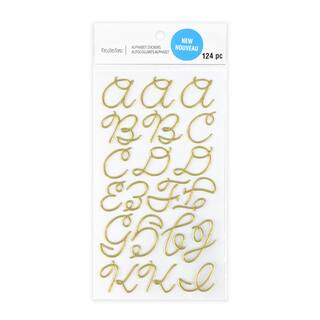 Gold Puffy Hand Letter Stickers by Recollections™ | Michaels | Michaels Stores