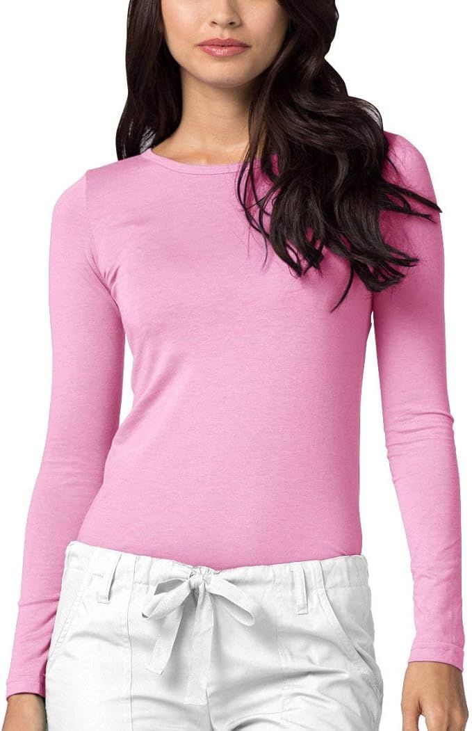 Adar Underscrubs for Women - Long Sleeve Underscrub Comfort Tee | Amazon (US)