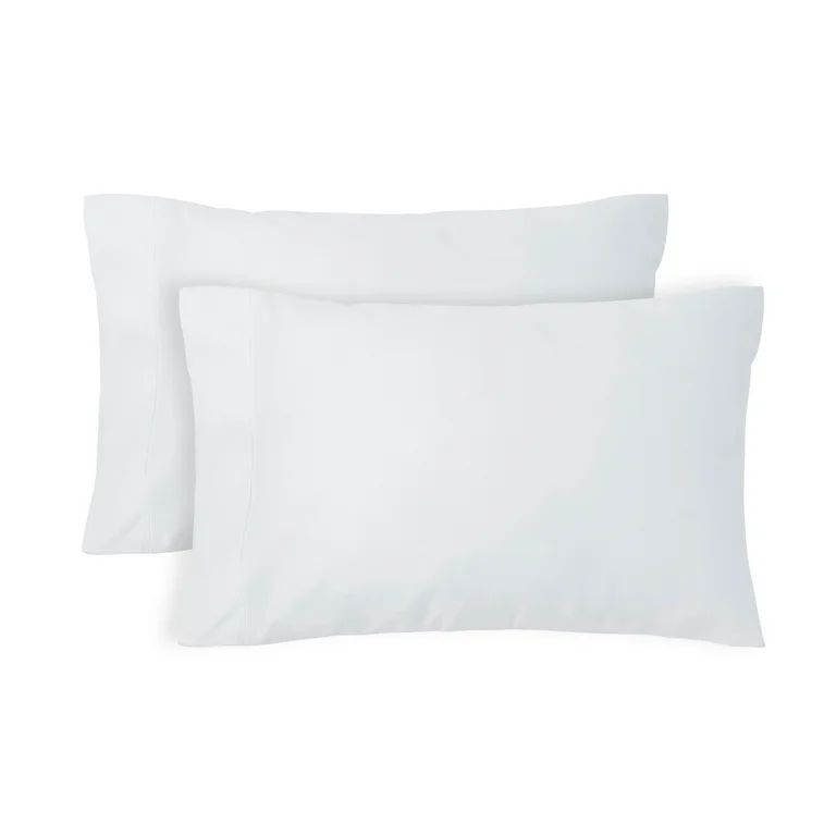 Better Homes & Gardens 400 TC Hygro Cotton Pillowcases, Standard/ Queen, Arctic White, 2 Piece - ... | Walmart (US)