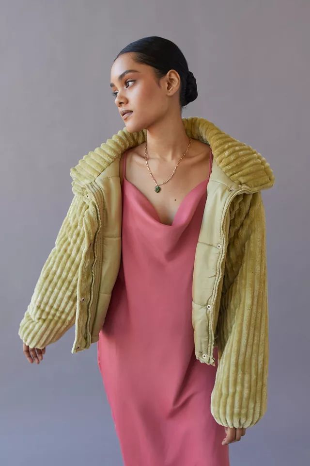 BDG Isla Funnel Neck Corduroy Jacket | Urban Outfitters (US and RoW)