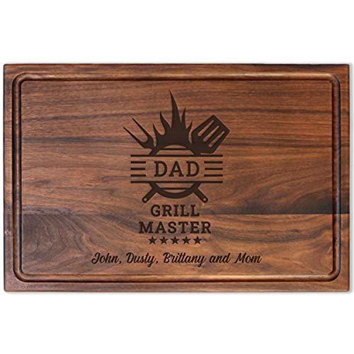 Amazon.com: Personalized Gift For Dad Cutting Board, Grill Master Gift For Dad Custom Cutting Boa... | Amazon (US)