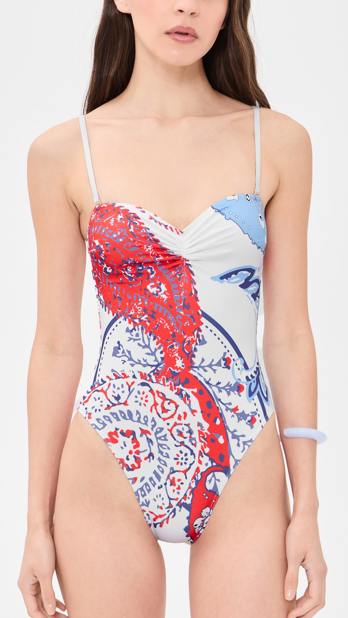 Bananhot Angel One Piece Catalan Paisley L | Shopbop