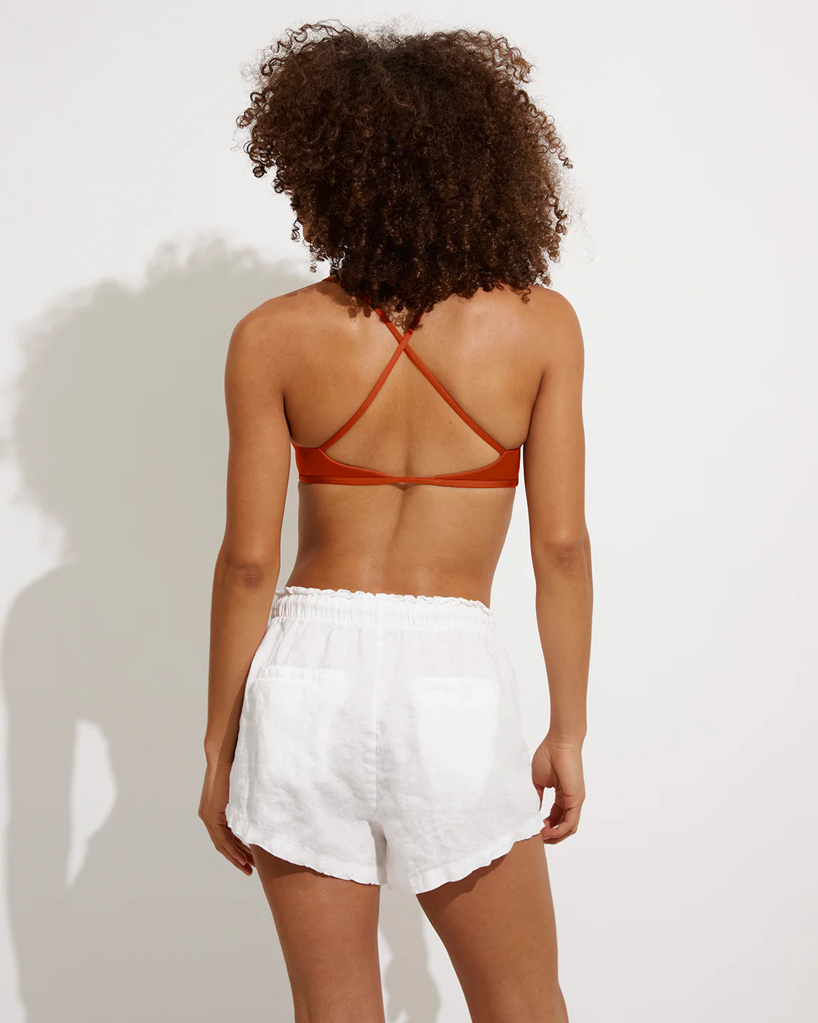 Getaway Short - White Linen Short | Left on Friday