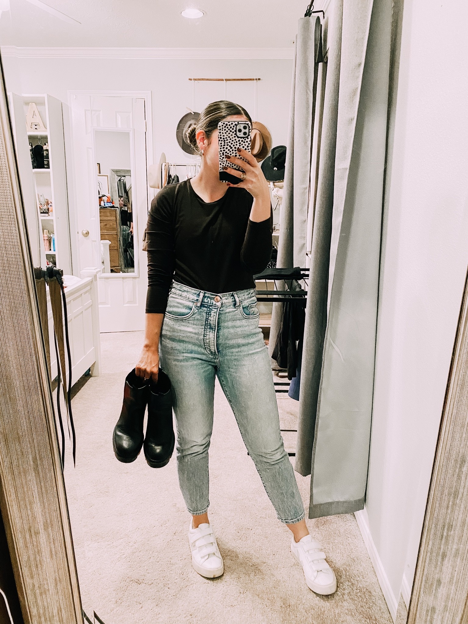 Today's casual Friday rainy day ootd. Its gonna storm on my commute home so I'm packing the boots 😂

#LTKworkwear #LTKshoecrush