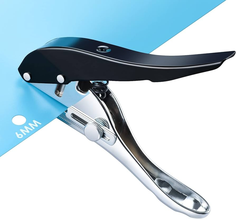 1/4” Single Hole Punch,Hole Punch Paper Hole Puncher Heavy Duty Single Hole Punch Hole Punches ... | Amazon (US)