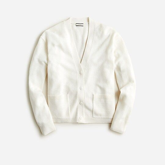 Cashmere patch-pocket cardigan sweater | J.Crew US