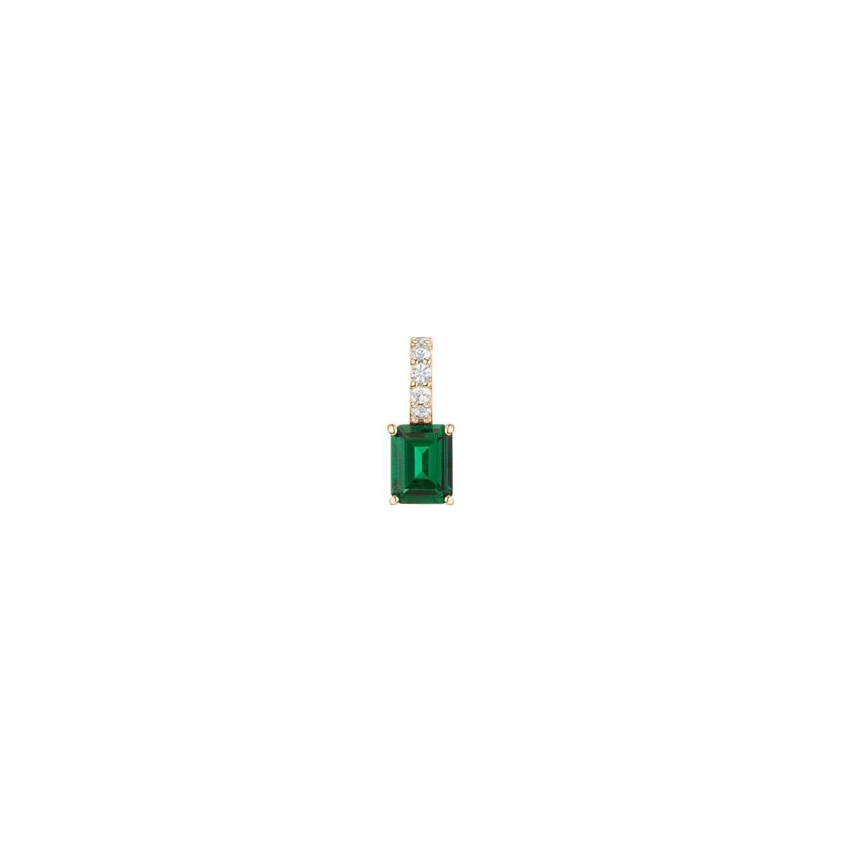 Emerald Cut Tennis Charm Pendant | AUrate New York