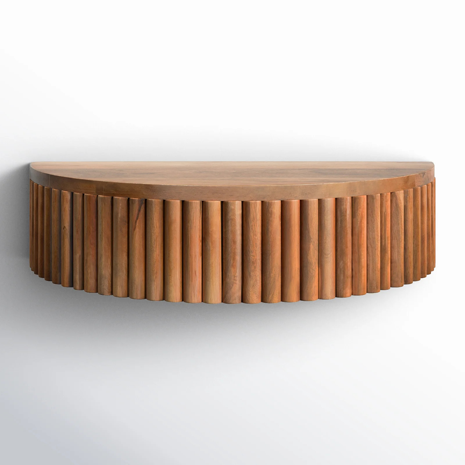Kristie Solid Wood Block Floating Shelf with Storage | AllModern