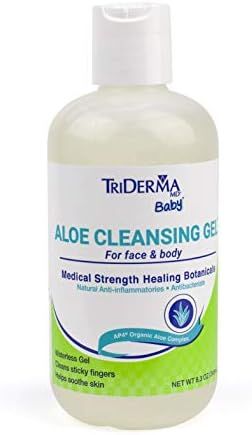 TriDerma Baby Aloe Cleansing Gel for Face and Body (8.3 oz) | Amazon (US)