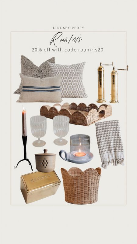 20% Roan Iris with code roaniris20 for Memorial Day! 



Roan iris , curated home , collected home , kitchen styling , spring decor , throw pillow , glassware , Drinkware , scallop , gray , pepper mill , candle , taper holder , bathroom styling , kitchen essentials , brass , home decor , gift idea 

#LTKFindsUnder50 #LTKFindsUnder100 #LTKHome