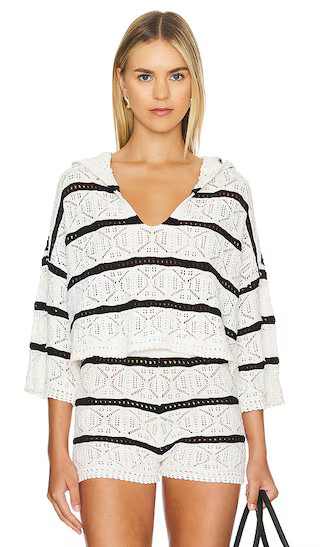 Striped Diamond Eyes Hoodie in Starcrossed Stripe | Revolve Clothing (Global)