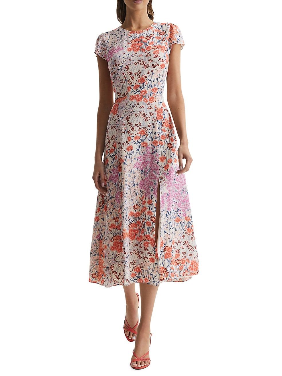 Luna Floral Midi-Dress | Saks Fifth Avenue