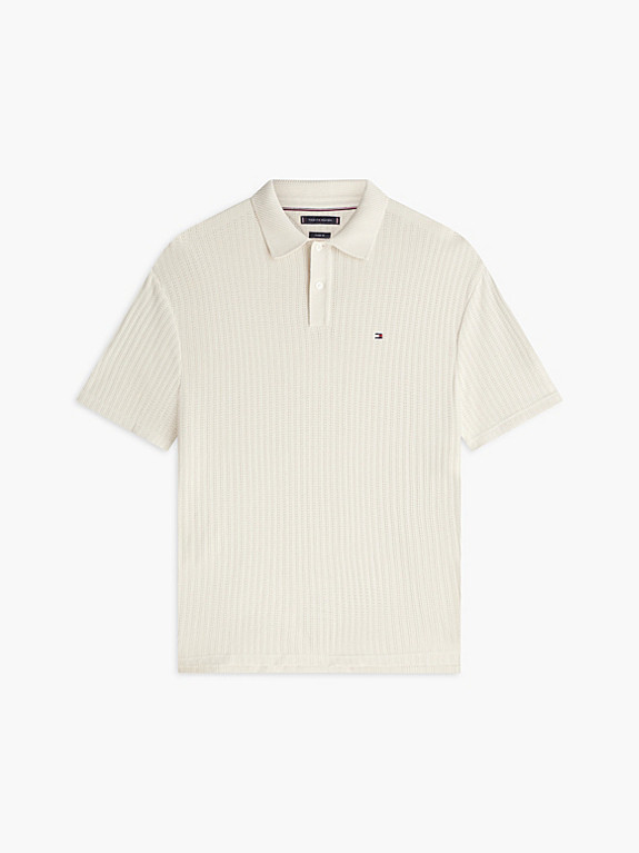 Relaxed Fit Poloshirt aus Lochstrick | Tommy Hilfiger (DE)
