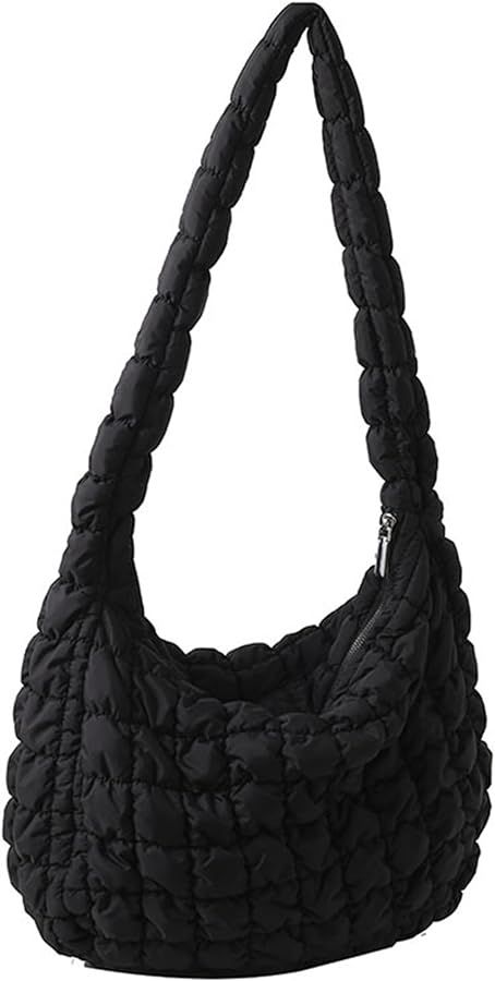 Quilted Tote Bag for Women Puffer Bags Large Padding Shoulder Bag Dumpling Underarm Bag Hobo Bag ... | Amazon (US)