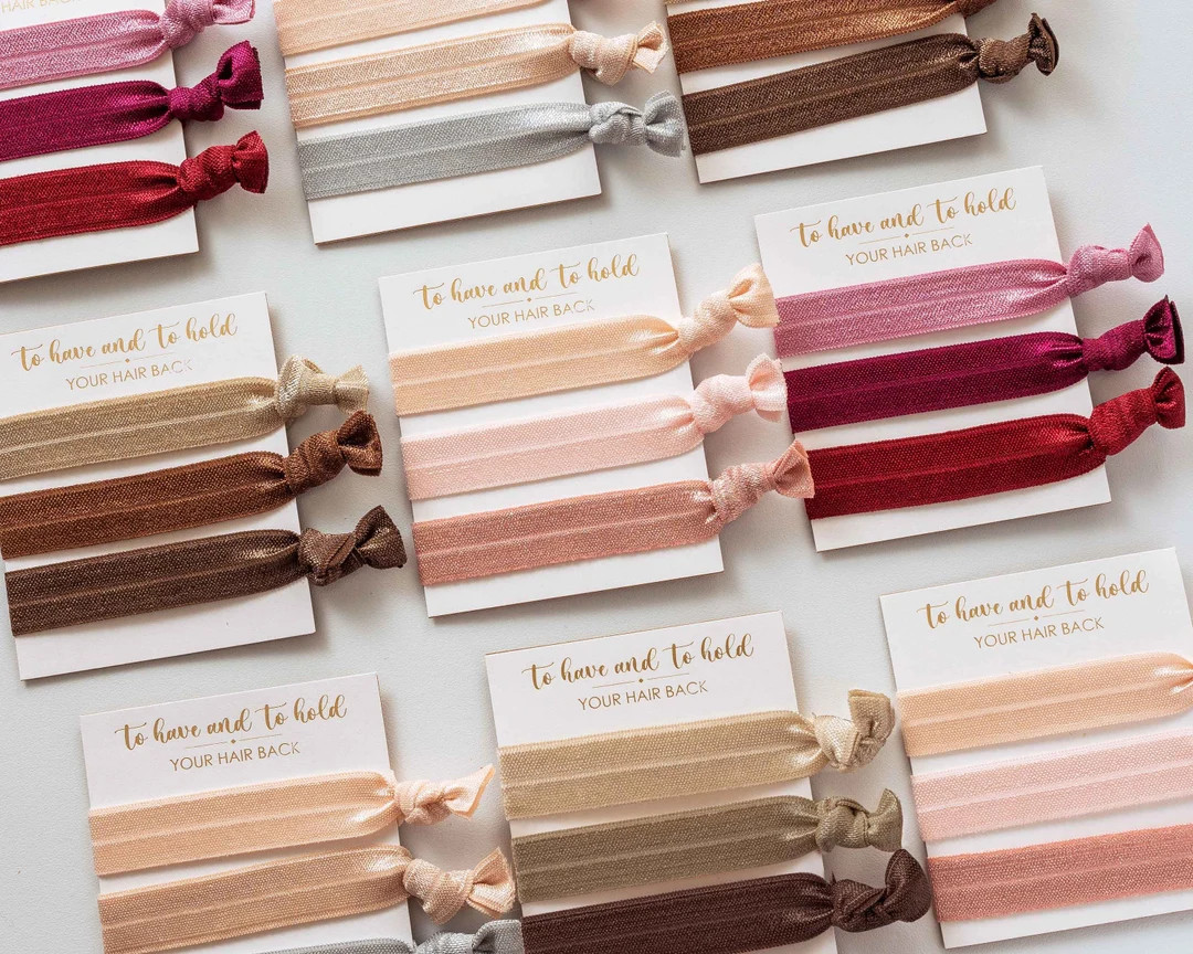 Bridesmaid Hair Tie | Bridesmaid Proposal | Bachelorette Party Favors | Wedding Favors | Maid of ... | Etsy (US)