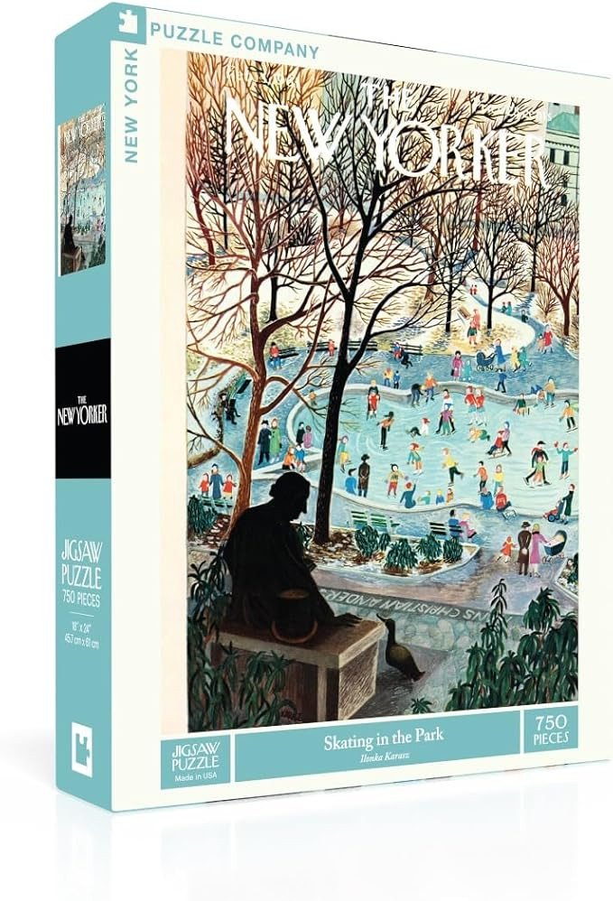 New York Puzzle Company - New Yorker Skating in The Park - 750 Piece Jigsaw Puzzle for Family Gam... | Amazon (US)