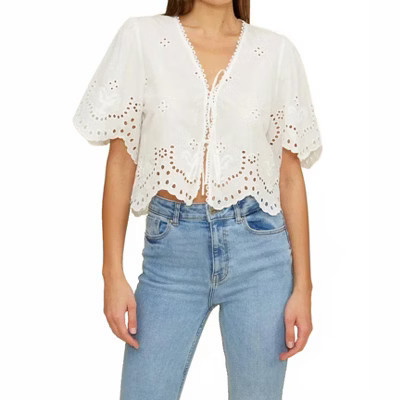 Women's Loray Eyelet Top - LUCY PARIS M | Target