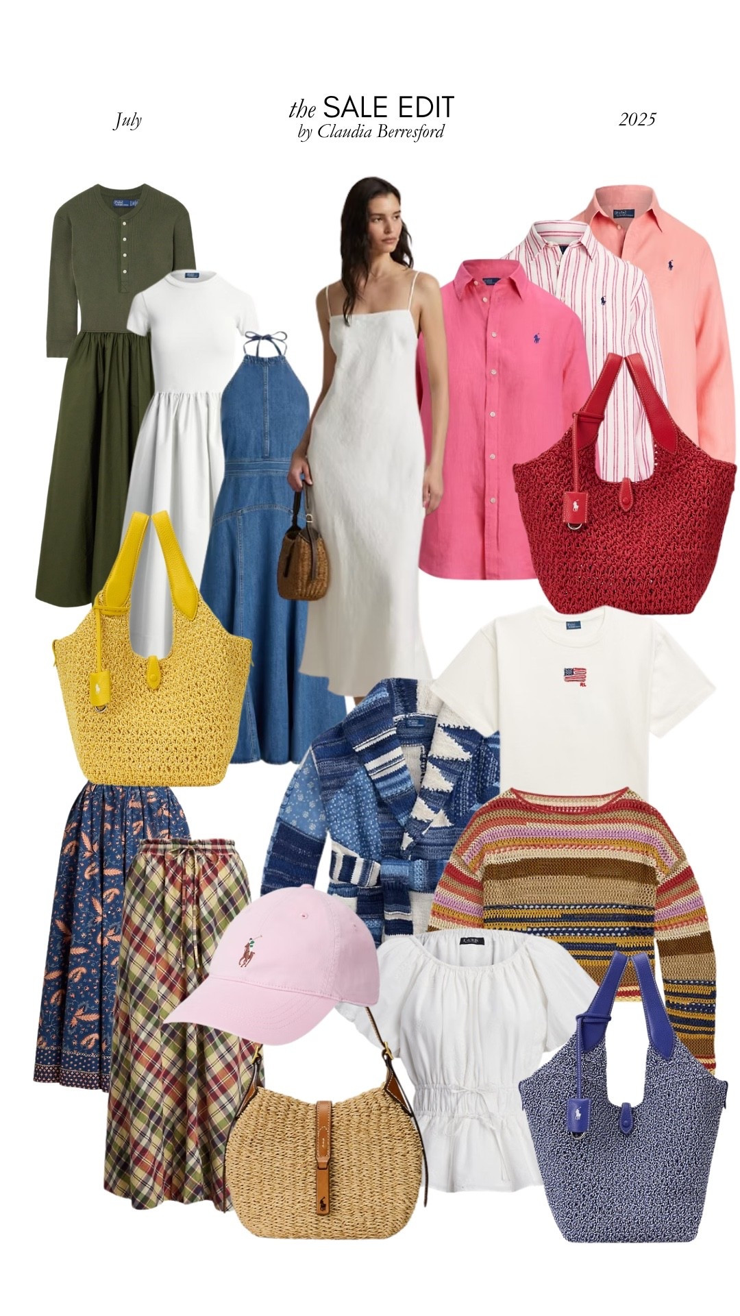 The Ralph Lauren Summer Sale edit
I bought the white linen dress and the navy printed skirt

I also have the red cord tote and I LOVE it, so tempted to get it in the yellow colour too! The plaid skirt I have and wear on repeat is also included in the sale, I love their linen shirts and wear my striped one all the time, and the pink cap is just a classic - perfect from dog walks to holidays!  

#LTKsummer #LTKsale #LTKstyletip