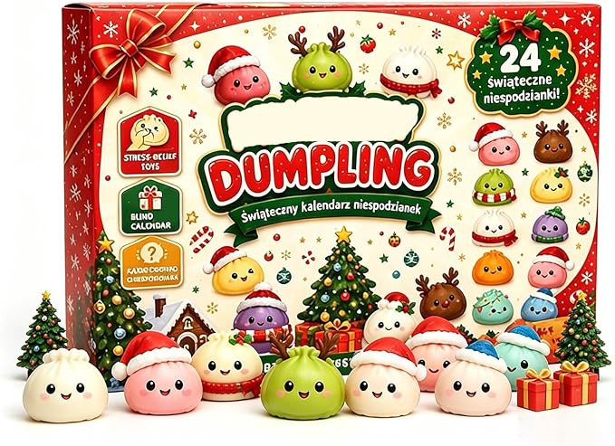 Christmas Squishies Advent Calendar 2026, 24 Days Dumpling Squishies Toys Countdown Calendar, Chr... | Amazon (US)